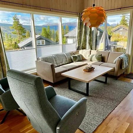 Feriehus Modern Cabin, Great View, Sunny, 2ba, 4br Hemsedal