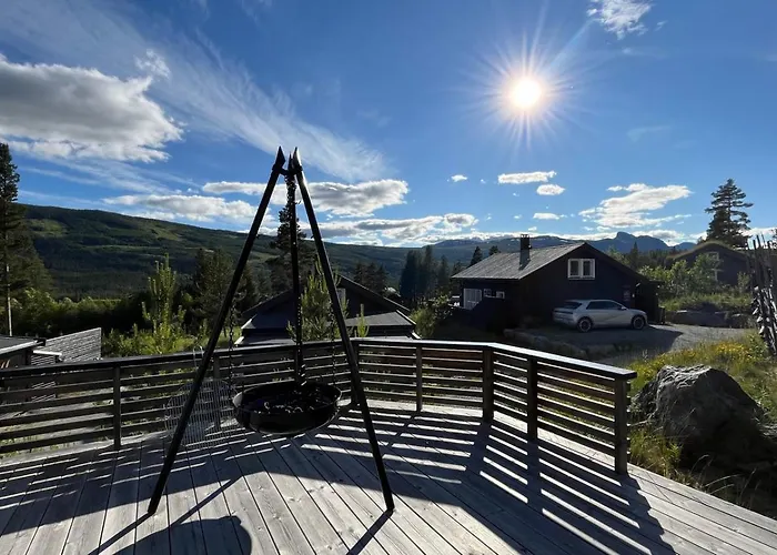 Modern Cabin, Great View, Sunny, 2ba, 4br 海姆瑟达尔