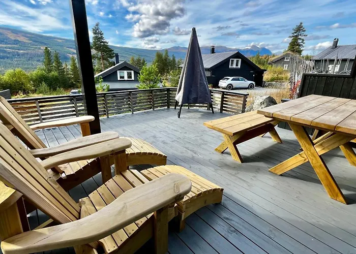 Modern Cabin, Great View, Sunny, 2ba, 4br * 海姆瑟达尔